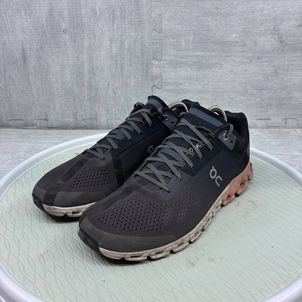 On Cloudflow 3.0 Running Shoes Women's 11 Black Rose Pink Mesh 35.99234